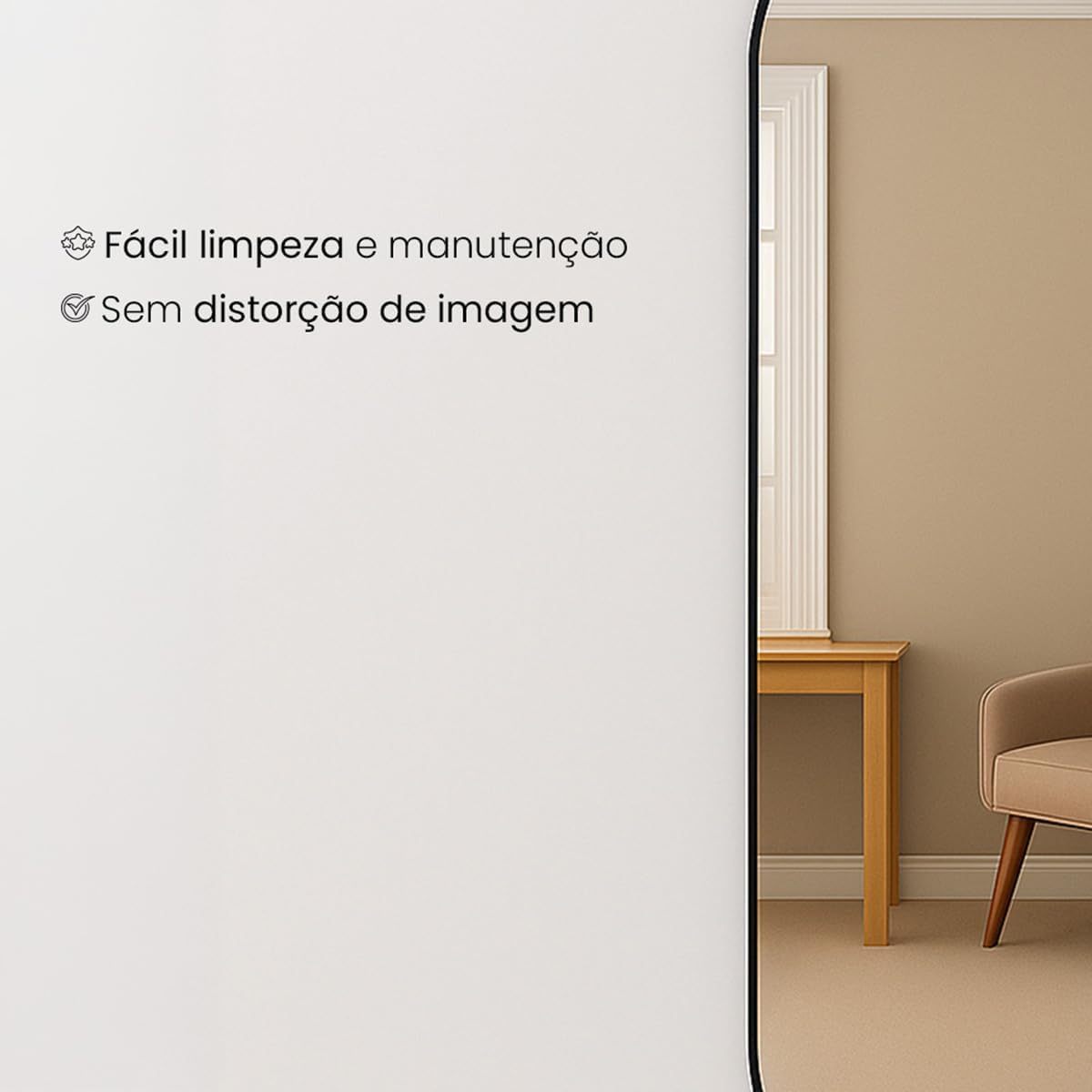 Espelho Cápsula Premium 160x55 cm – Sofisticação e Amplitude Visual