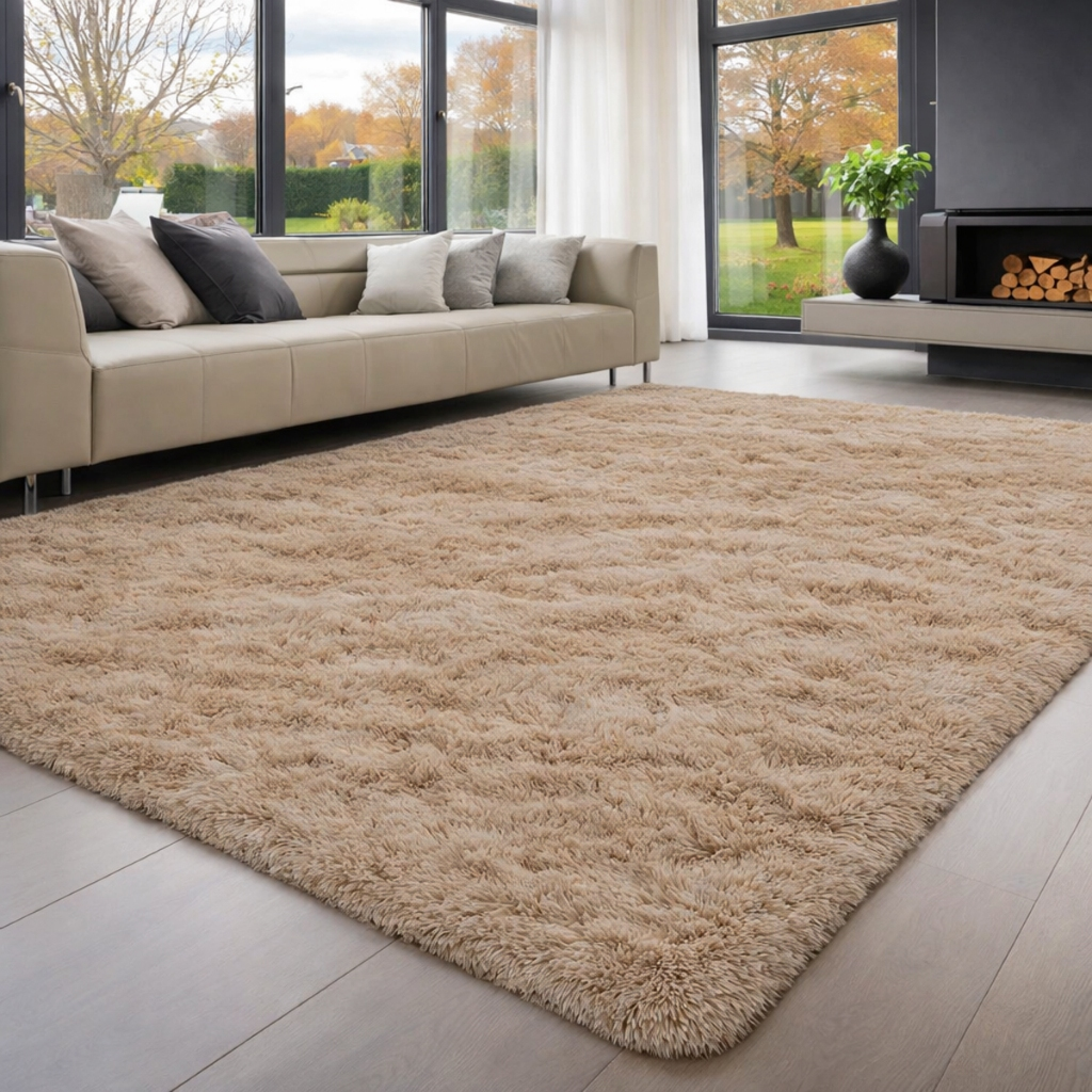 Tapete Grande para Sala 3,00 x 2,00 metros – Peludo Felpudo em Várias Cores