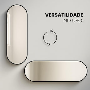 Espelho Cápsula Premium 160x55 cm – Sofisticação e Amplitude Visual