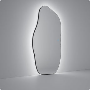 Espelho Orgânico Magnus 90x40 cm com LED Touch – 3 Cores de Iluminação