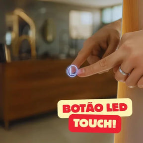 Espelho Arcos 90x40 cm com LED Touch – Iluminação Fria e Quente