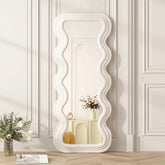 Espelho Ondulado Corpo Inteiro – Design Orgânico Sofisticado