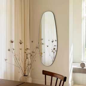 Espelho Orgânico Assimétrico de Parede – Borda Chanfrada Decorativa