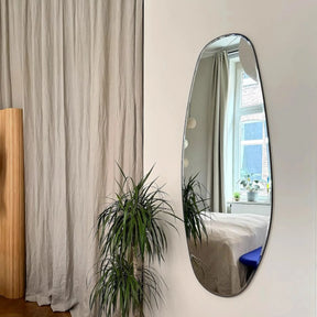Espelho Orgânico Assimétrico de Parede – Borda Chanfrada Decorativa