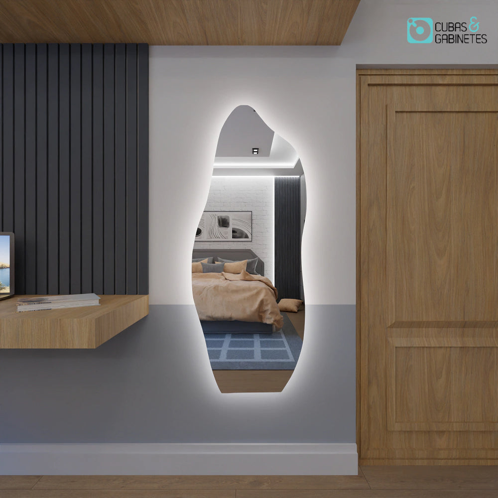 Espelho Orgânico Flame com LED – 150 ou 170 centímetros