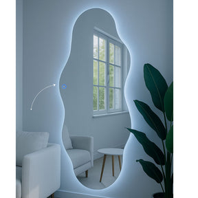 Espelho Orgânico Corpo Inteiro com LED Touch – Acompanha Fonte