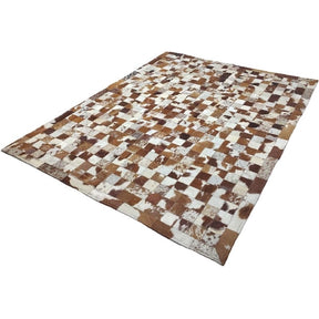 Tapete de Couro Natural Malhado 1,50x2,00 m – Acabamento com Bordas