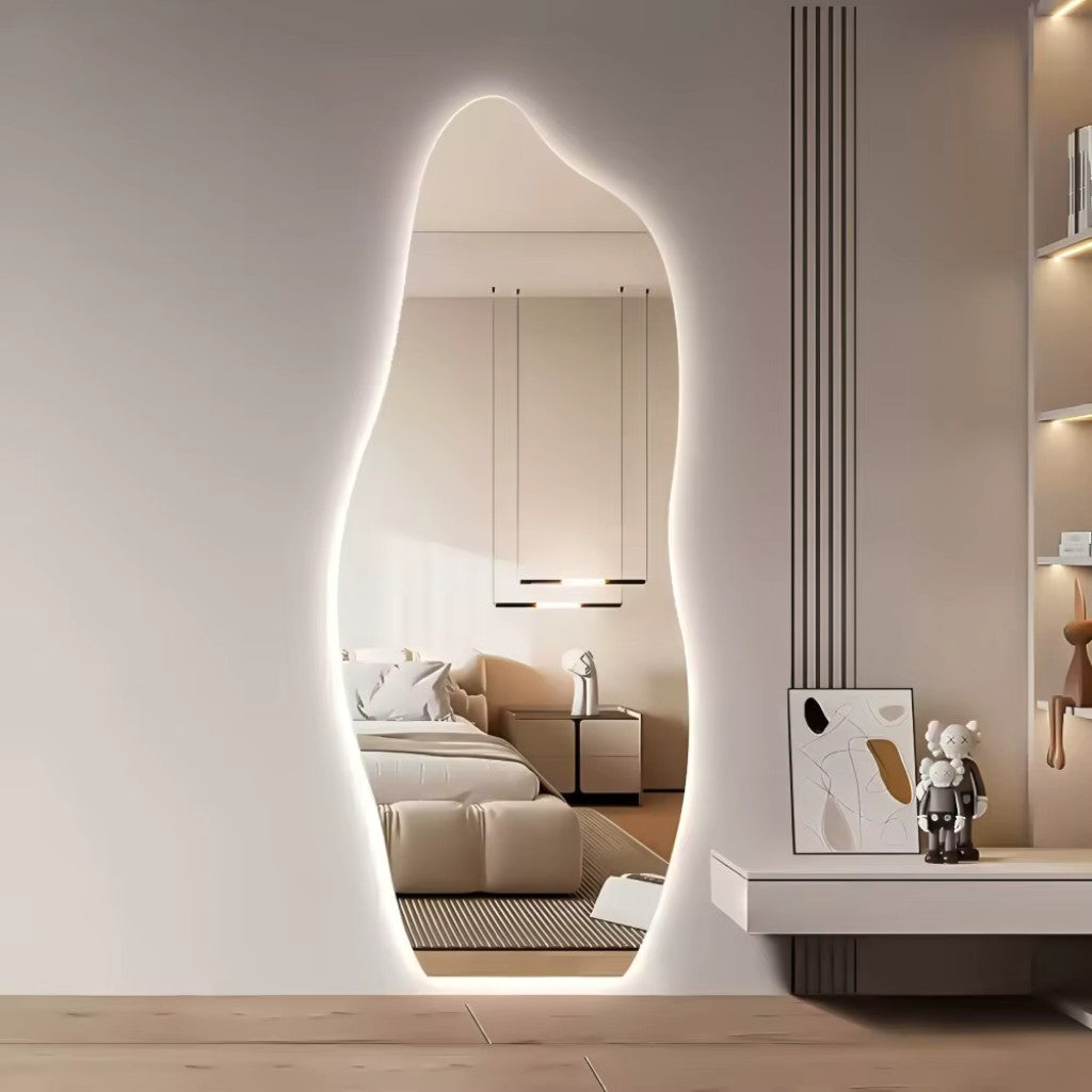 Espelho Orgânico Flame com LED 110 x 50 centímetros